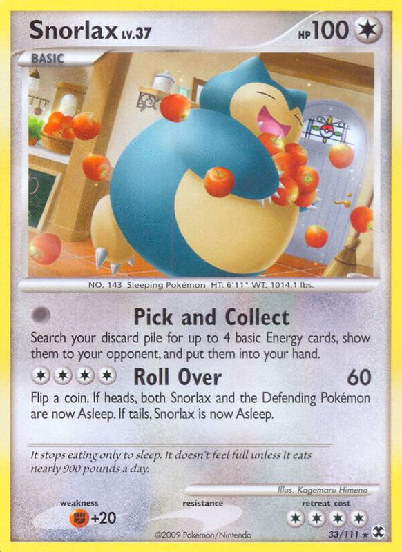 Snorlax (33) Pokemon card from Rising Rivals
