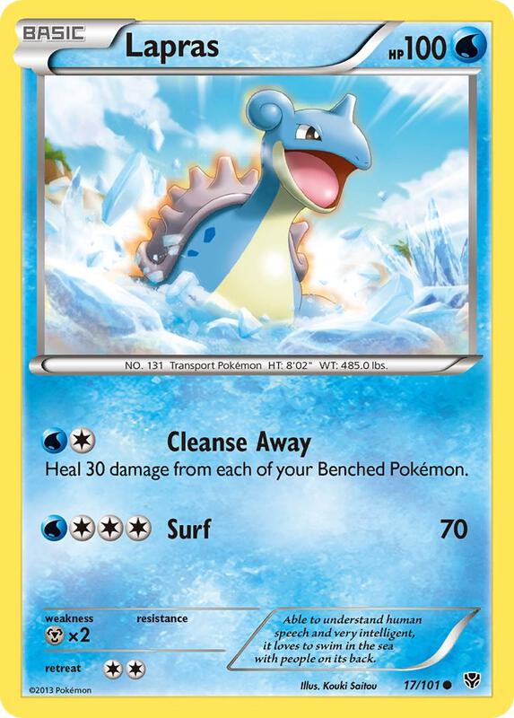 Lapras Pokemon card from Plasma Blast