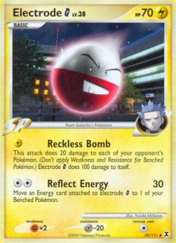 Electrode [G] Lv. 38 (Holo) Pokemon card from Rising Rivals