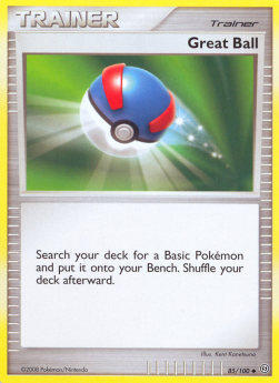 Great Ball Pokemon card from Stormfront