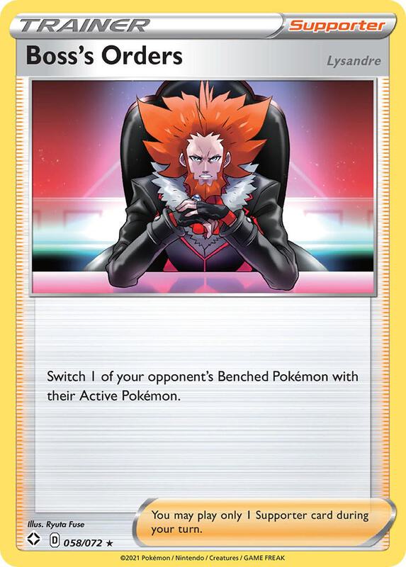 Boss's Orders Pokemon card from Shining Fates