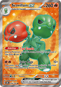Scovillain ex Pokemon card from Stellar Lightning