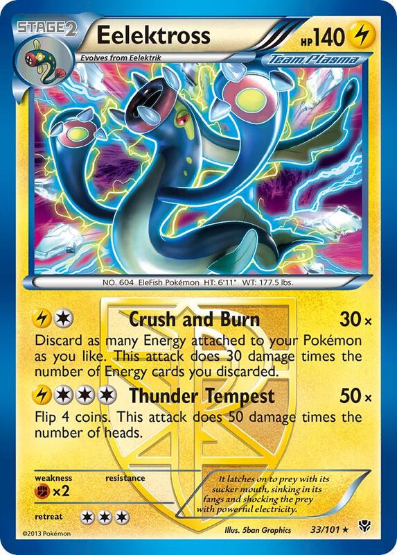 Eelektross (Team Plasma) Pokemon card from Plasma Blast