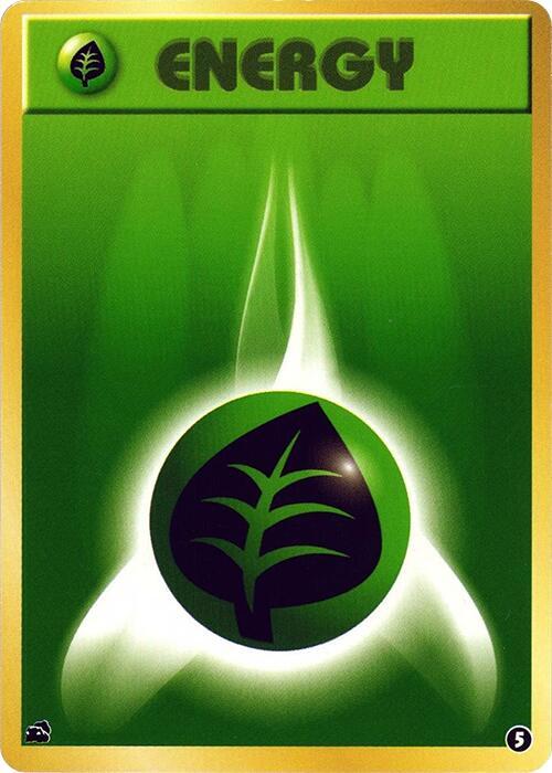 Basic Grass Energy - 5 (Japanese) Pokemon card from Intro Pack (Bulbasaur)