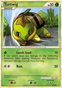 Turtwig Pokemon card from Unleashed