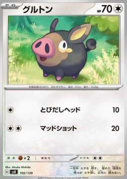 Lechonk Pokemon card from ex Start Decks