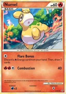 Numel Pokemon card from Unleashed