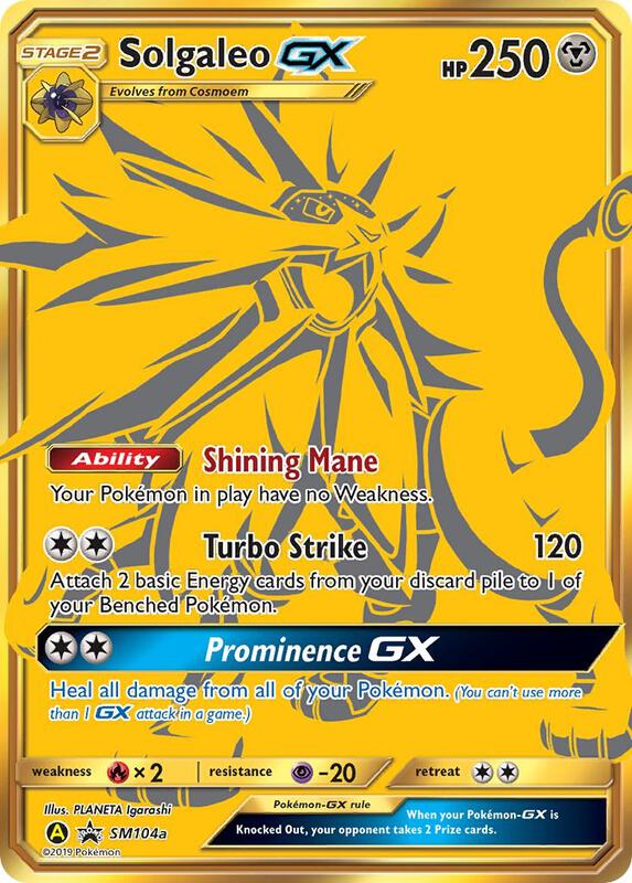 Solgaleo GX - SM104a Pokemon card from SM Promos