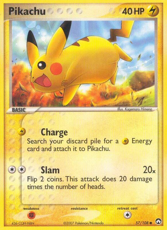 Pikachu Pokemon card from Power Keepers