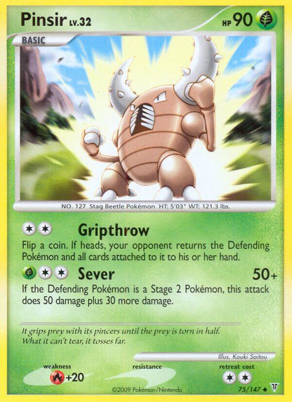 Pinsir Pokemon card from Supreme Victors