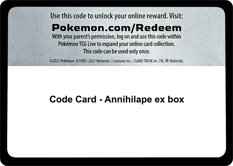 Code Card - Annihilape ex box Pokemon card from Miscellaneous Cards & Products