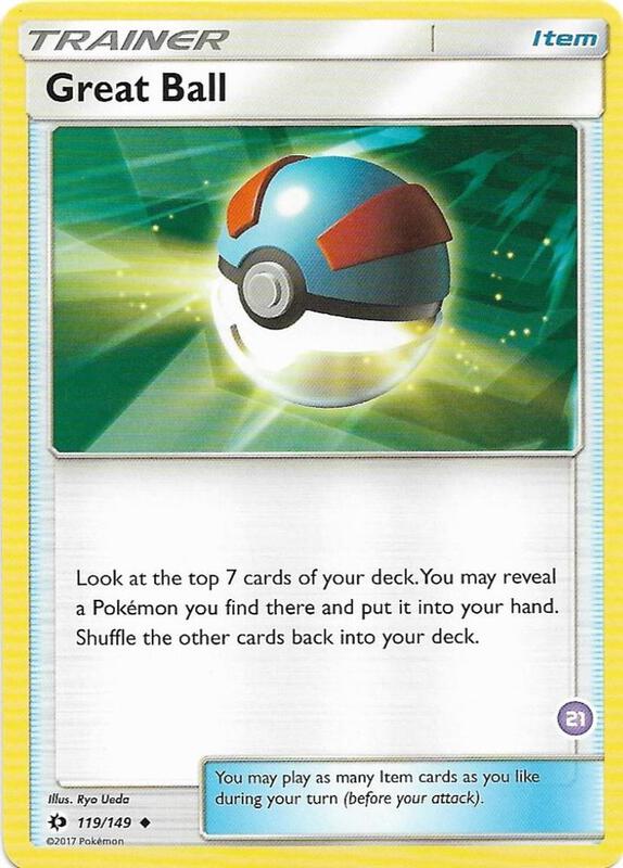 Great Ball (#21, Alolan Sandslash Half-Deck) Pokemon card from SM Trainer Kit: Alolan Sandslash & Alolan Ninetales