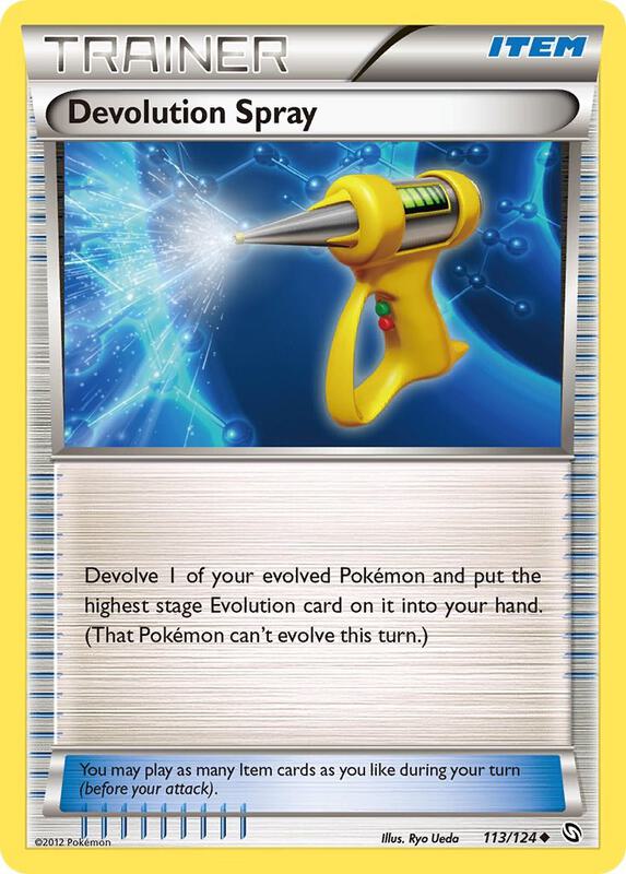 Devolution Spray Pokemon card from Dragons Exalted