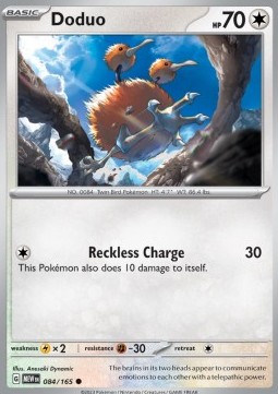 Doduo Pokemon card from 151