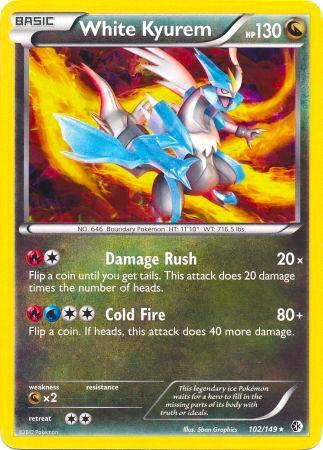White Kyurem Pokemon card from Deck Exclusives