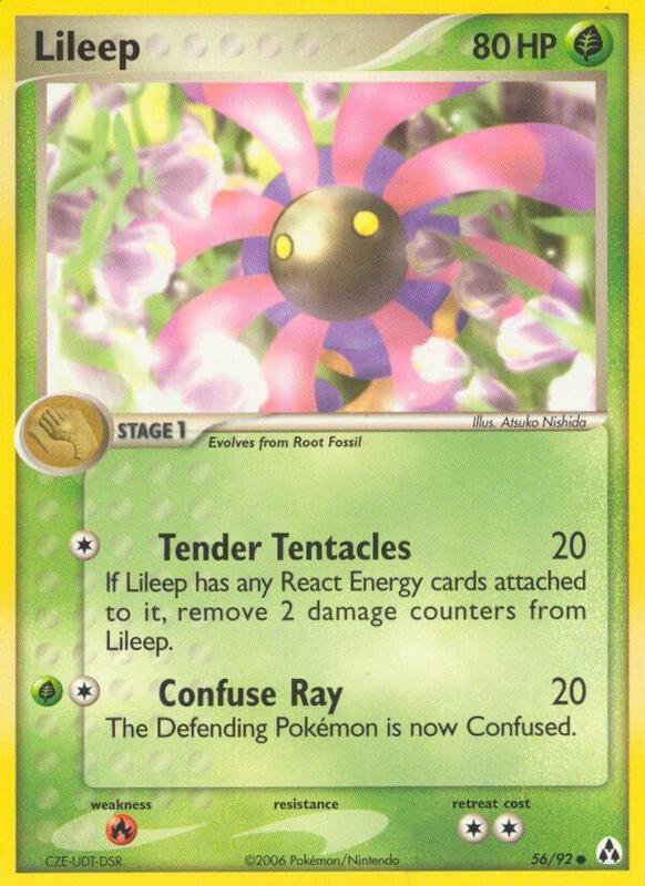 Lileep Pokemon card from Legend Maker