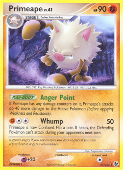 Primeape Lv.41 Pokemon card from Great Encounters