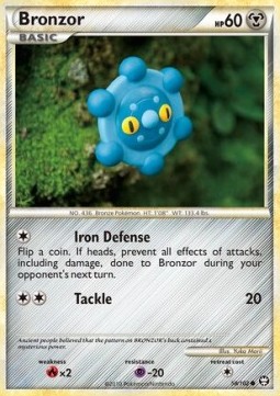 Bronzor Pokemon card from Triumphant