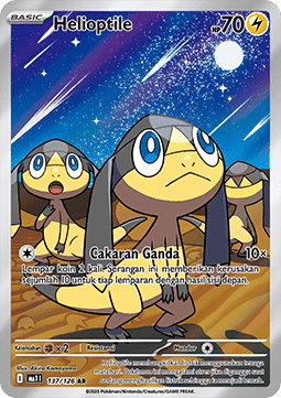 Helioptile Pokemon card from Mega Evolution IDTH