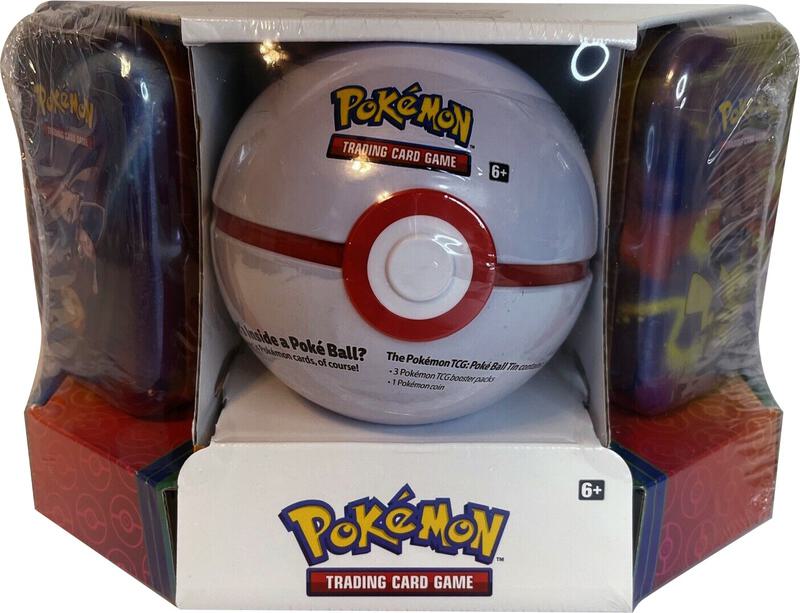 Pokemon - Poke Ball Tin + 2 Kanto Power Mini Tins - Premier Ball Pokemon card from TCG: Tempest