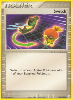Switch Pokemon card from EX Delta Species