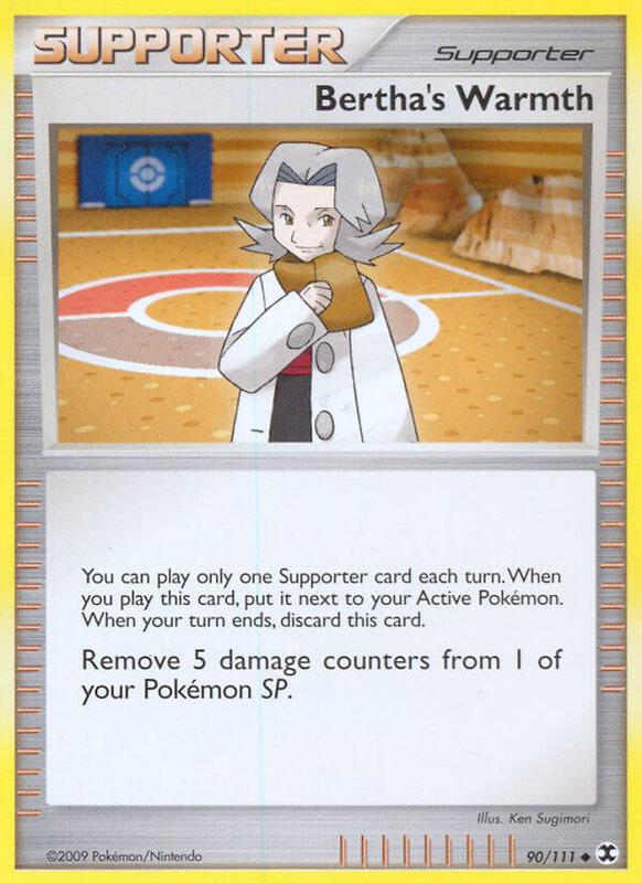 Bertha's Warmth Pokemon card from Rising Rivals