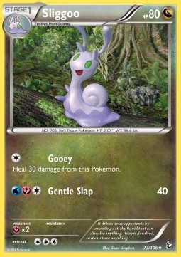 Sliggoo Pokemon card from Flashfire