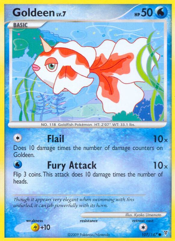 Goldeen Pokemon card from Supreme Victors