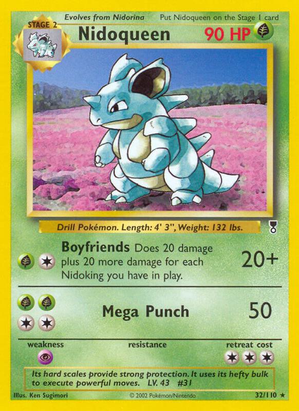 Nidoqueen Pokemon card from Legendary Collection
