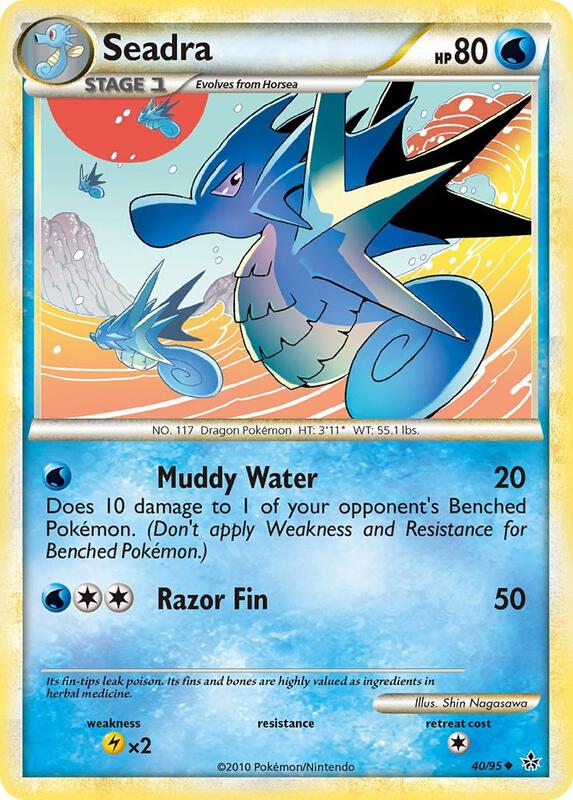Seadra Pokemon card from Unleashed