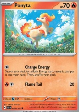 Ponyta Pokemon card from Temporal Forces