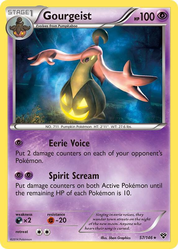 Gourgeist Pokemon card from XY Base Set