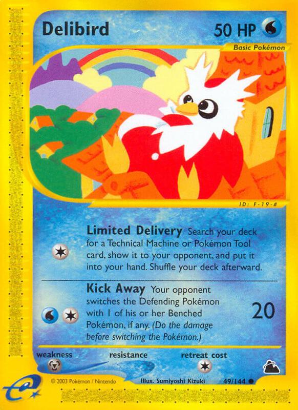 Delibird Pokemon card from Skyridge