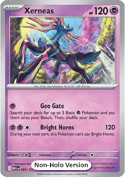 Xerneas Pokemon card from Mega Evolution Additionals