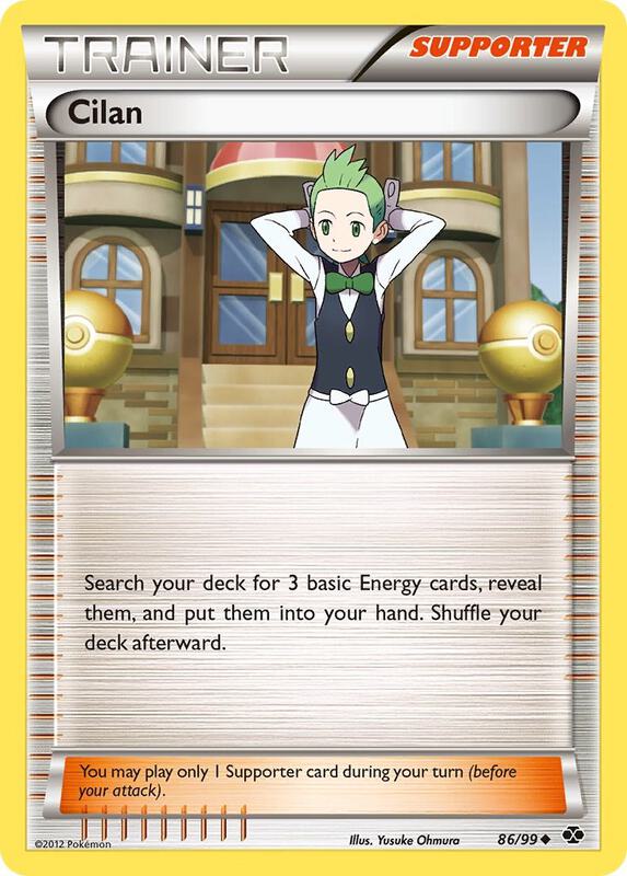 Cilan Pokemon card from Next Destinies