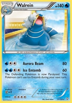 Walrein Pokemon card from Dragons Exalted