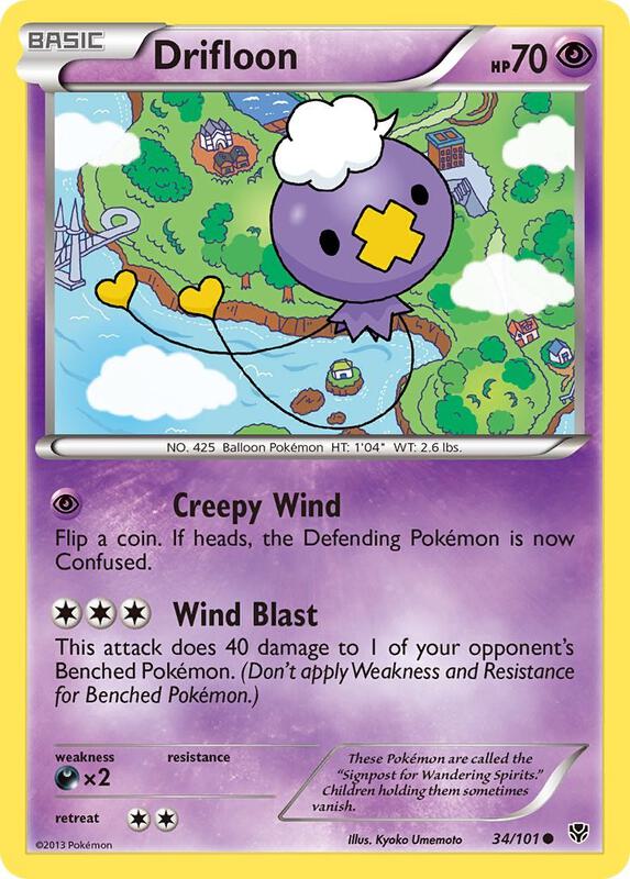 Drifloon Pokemon card from Plasma Blast
