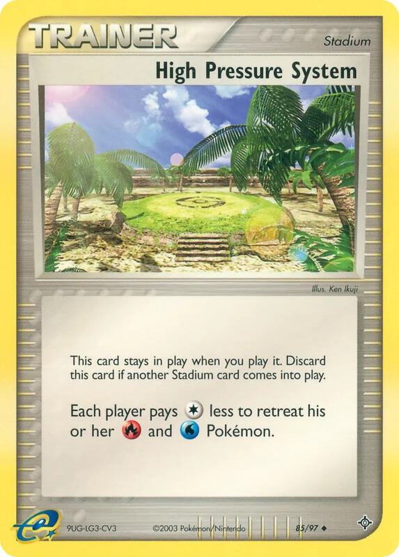 High Pressure System Pokemon card from EX Battle Stadium