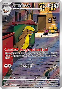 Gumshoos Pokemon card from Mega Evolution IDTH
