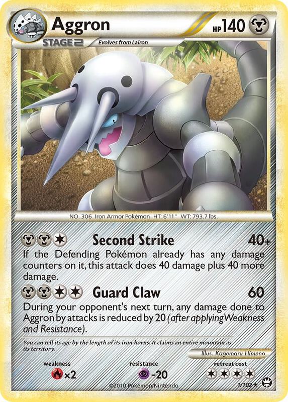 Aggron Pokemon card from Triumphant