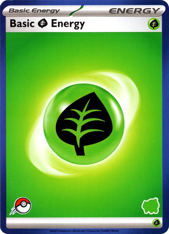 Basic Grass Energy (Blue Border) Pokemon card from My First Battle