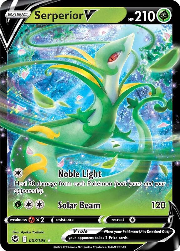Serperior V Pokemon card from SWSH12: Silver Tempest