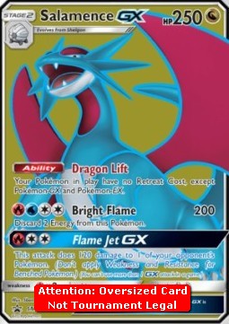 Salamence GX (Holo) Pokemon card from SM Black Star Promos