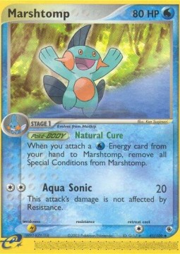 Marshtomp Pokemon card from EX Ruby Sapphire