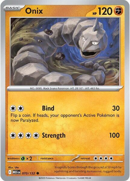 Onix Pokemon card from ME01: Mega Evolution
