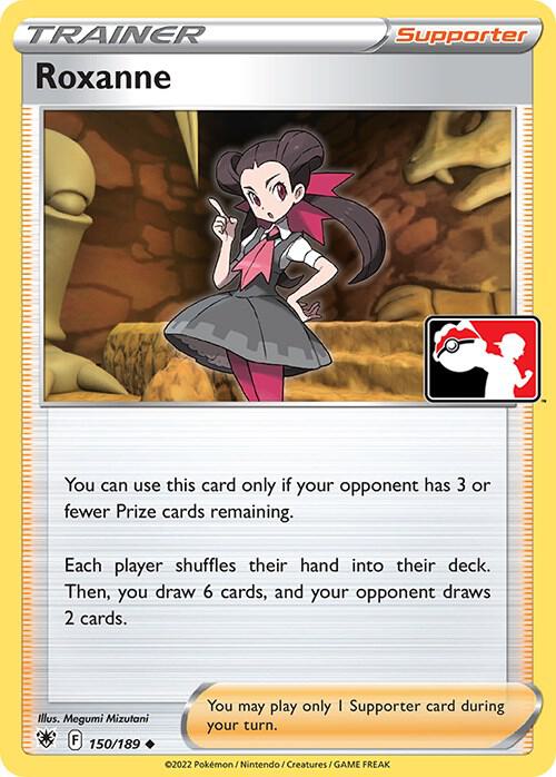 Roxanne Pokemon card from Prize Pack Series Cards