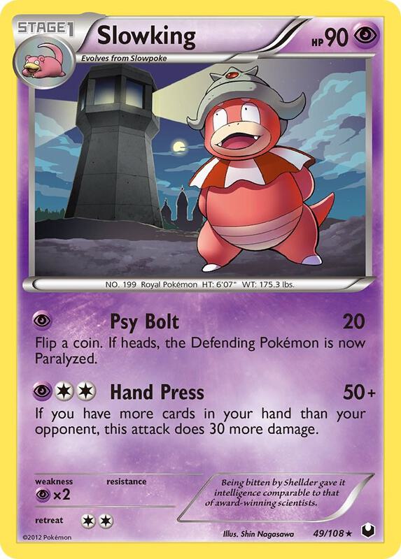 Slowking Pokemon card from Dark Explorers