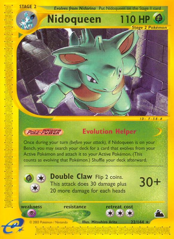 Nidoqueen (22) Pokemon card from Skyridge