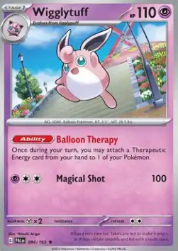 Wigglytuff Pokemon card from Paldea Evolved
