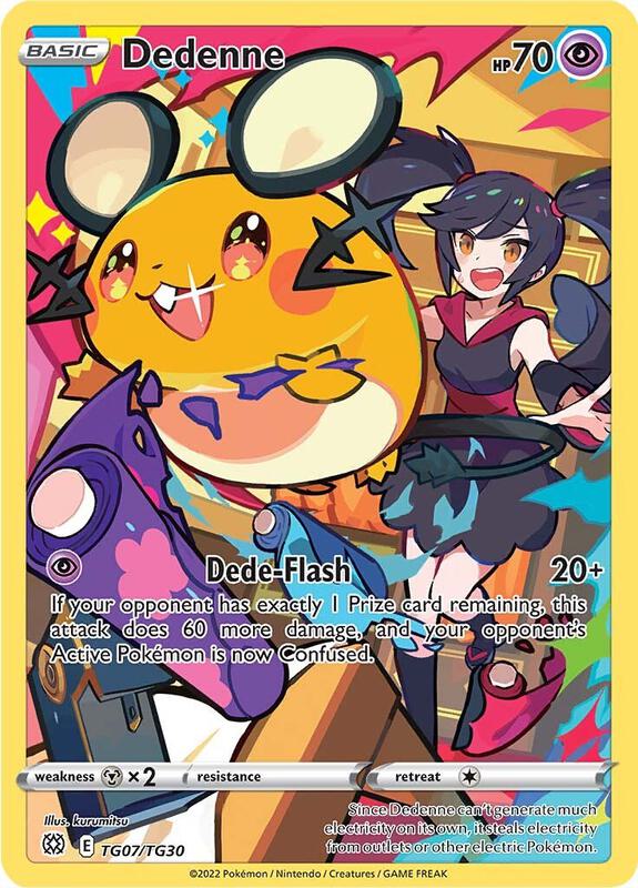 Dedenne Pokemon card from SWSH09: Brilliant Stars Trainer Gallery